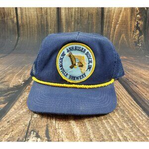 Rare Anheuser Busch Jacksonville Brewery Trucker Hat Snapback VTG Patch USA Made